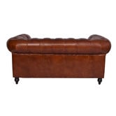 Chartwell Home Esama Chesterfield 2.5 Seater Leather Sofa