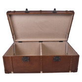 Chartwell Home Aleksi Aged Cowhide Leather Coffee Table