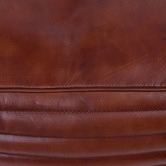 Chartwell Home Travie Square Rolled Leather Ottoman