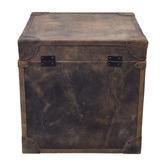 Chartwell Home 2 Piece Travie Cowhide Leather Storage Trunk Set
