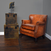 Chartwell Home Tan Heron Leather Armchair