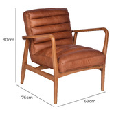Chartwell Home Nieves Leather Armchair