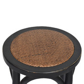 Chartwell Home 65cm Black Recycled Elm Wood Regin Barstool