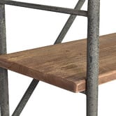 Chartwell Home Ridley Recycled  Elm Wood Shelving Unit with Sliding Door