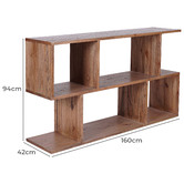 Chartwell Home Briana 160cm Mindi Wood Bookshelf