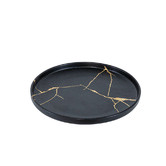 Chartwell Home Black Lerew 26.5cm Porcelain Dinner Plate