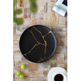 Chartwell Home Black Lerew 21cm Porcelain Side Plate