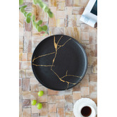 Chartwell Home Black Lerew 26.5cm Porcelain Dinner Plate
