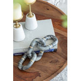 Chartwell Home Grey Marble Chain Ornament