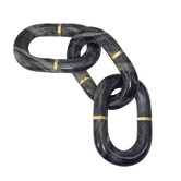 Chartwell Home Grey Marble Chain Ornament