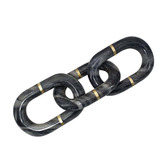 Chartwell Home Grey Marble Chain Ornament