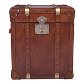Chartwell Home Jeremiel Aged Cowhide Storage Trunk