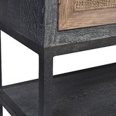 Chartwell Home Seraphiel Oak Wood &amp; Iron Cabinet