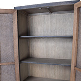 Chartwell Home Seraphiel Oak Wood &amp; Iron Cabinet