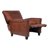Chartwell Home Jesse Aged Cowhide Leather Recliner Chair