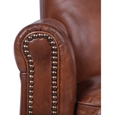Chartwell Home Jesse Aged Cowhide Leather Recliner Chair