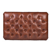 Chartwell Home Paddy Leather Storage Ottoman Bench
