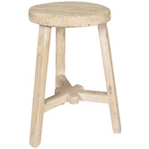Chartwell Home Pachoca Round Recycled Elm Wood Stool