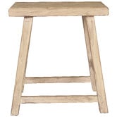 Chartwell Home Pachoca Rectangular Recycled Elm Wood Stool