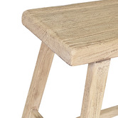 Chartwell Home Pachoca Rectangular Recycled Elm Wood Stool
