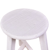 Chartwell Home Pachoca Round Recycled Elm Wood Stool