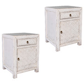 Chartwell Home Dylan Pine Wood Bedside Tables