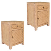 Chartwell Home Dylan Pine Wood Bedside Tables