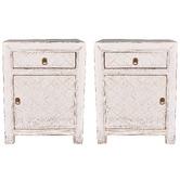 Chartwell Home Dylan Pine Wood Bedside Tables