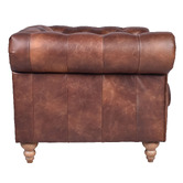 Chartwell Home Cronus Chesterfield Leather Armchair