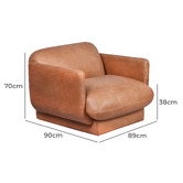Chartwell Home Gaia Leather Armchair