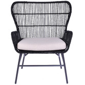 Chartwell Home Waller Rattan Winged Armchair