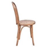 Chartwell Home Ninfa Reclaimed Oak Wood Dining Chairs