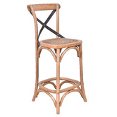Chartwell Home 66cm Kala Reclaimed Oak Wood Counter Stool