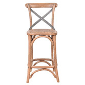 Chartwell Home 66cm Kala Reclaimed Oak Wood Counter Stool