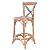 Chartwell Home 66cm Kala Reclaimed Oak Wood Counter Stool
