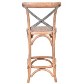 Chartwell Home 66cm Kala Reclaimed Oak Wood Counter Stool