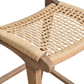 Chartwell Home 65cm Margarid Oak Wood Counter Stool