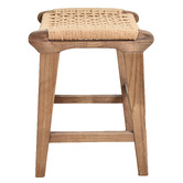 Chartwell Home Margarid Recycled Oak Wood Ottoman Stool