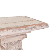 Chartwell Home Tyche Console Top &amp; Claesson Lion Pillar Sculpture Set