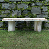 Chartwell Home Tyche Console Top &amp; Boone Pillar Sculpture Set
