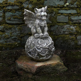 Chartwell Home Terzi Gargoyle on Globe Statue