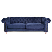 Chartwell Home Victoria Chesterfield 3 Seater Velvet Sofa