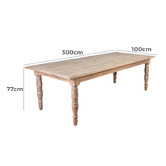 Chartwell Home Jayla Reclaimed Elm Wood Dining Table