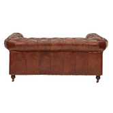 Chartwell Home Chesterfield Cristy 2 Seater Aged Cowhide Leather Sofa