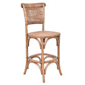 Chartwell Home 66cm Steve Reclaimed Oak Wood Bar Stool