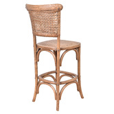 Chartwell Home 66cm Steve Reclaimed Oak Wood Bar Stool