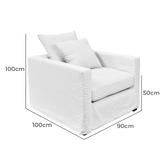Chartwell Home Chilalea Linen &amp; Cotton Armchair