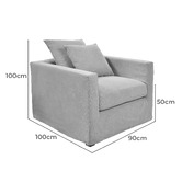 Chartwell Home Chilalea Linen &amp; Cotton Armchair