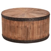 Chartwell Home Bellini Round Elm Wood Coffee Table