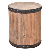 Chartwell Home Maddox Recycled Elm Wood Side Table